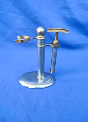 Набір для гоління латунний бронзовий тримач та бритва