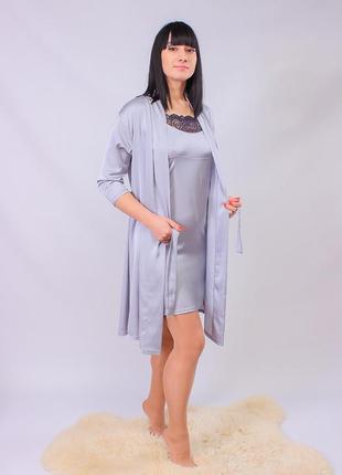 Комплект жіночий (халат+сорочка), носи своє, 1056 грн