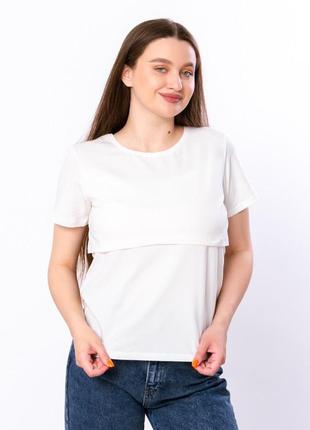 Футболка для вагітних та годуючих мам білий, носи своє, 490 грн