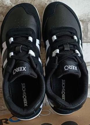 Кожаные демисезонные унисекс кроссовки xero shoes kelso (америка) белый и черный, р. 40-474 фото
