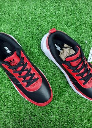 Мужские красные кроссовки adidas sharks кожа 45 размер f338587 фото