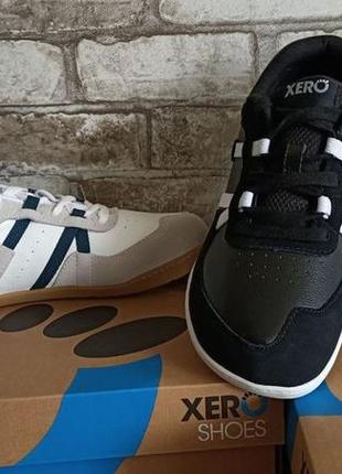 Шкіряні демісезонні унісекс кросівки xero shoes kelso (америка) білий та чорний, р. 40-47