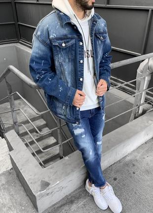 Чоловіча джинсова куртка (oversize) / мужская джинсовая куртка