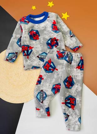 Махровая детская пижама бетмен, бэтмен, batman , махрова дитяча піжама велсофт махра6 фото