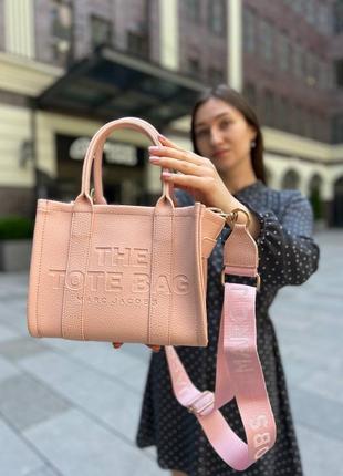 Жіноча сумка marc jacobs tote mini pink (арт: 6007)