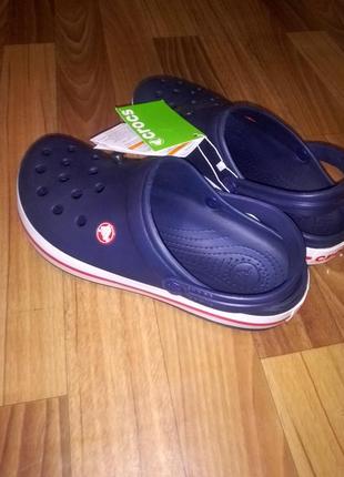 Тапки crocs 25,5 - 26 см темно сіні3 фото