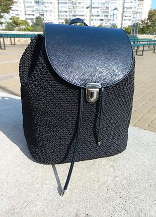 Рюкзак зі шнура ручної роботи