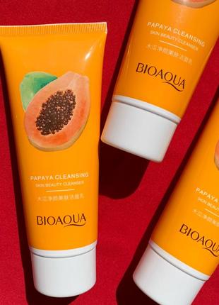 Пінка для вмивання обличчя з папайєю