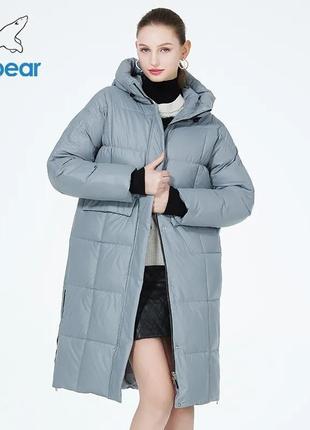 Новый пуховик icebear зимний голубой пальто куртка4 фото