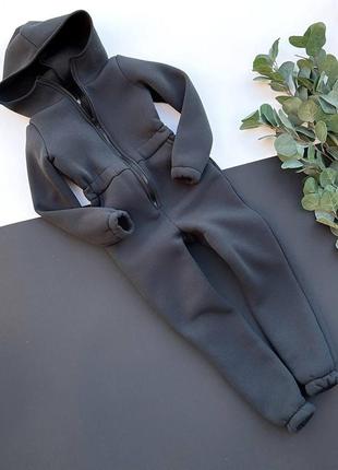 Ромпер теплий (графіт) 116-146см