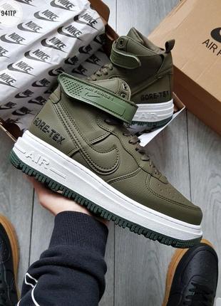 Мужские деми кроссовки nike air force 1 hight gore-tex термо [40-44]