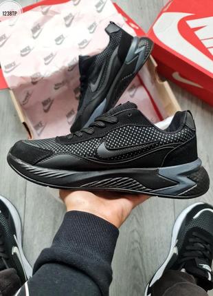 Мужские черные серые бирюзовые кроссовки nike найк [40-44]4 фото