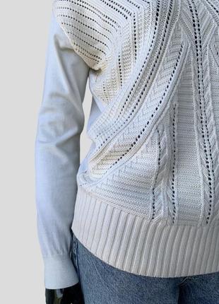 Шерстяной свитер с высоким воротником под горло karen millen / massimo dutti из мериносовой шерсти крупной вязки4 фото