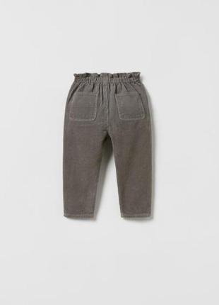 Шикарные вельветовые брюки zara 😍 paperbag джинсы2 фото