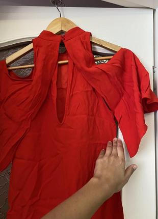 Красная мини-платье2 фото