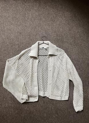 Кардиган h&m в дырочку [кардиган в сеточку]