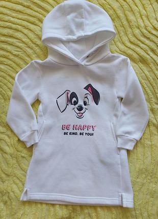 Утепленная худи-платье reserved 4 года