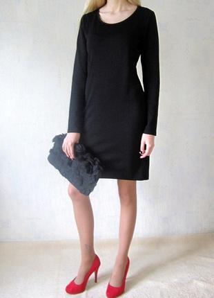 Универсальное черное платье-футляр h&m2 фото