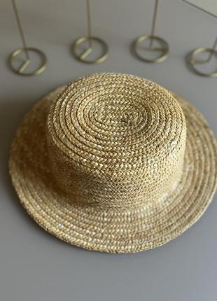 Стильная соломенная шляпа6 фото