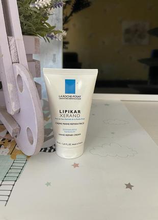 Восстанавливающий крем для рук la roche-posay lipikar xerand hand repair cream для сухой и раздраженной кожи, 50 мл