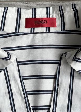 Сорочка\блузка hugo boss cileas striped draped blouse6 фото