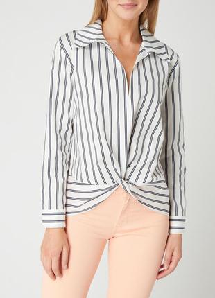 Сорочка\блузка hugo boss cileas striped draped blouse1 фото