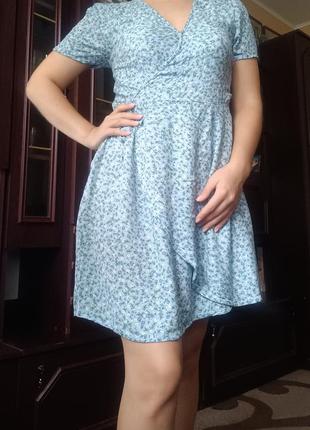 Платье голубого цвета2 фото