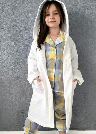 Пижама детская теплая кофта и штаны домашняя пижама для девочки6 фото