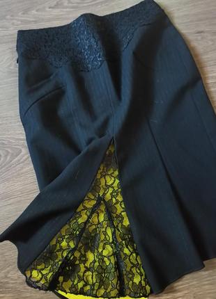 Юбка с кружевом