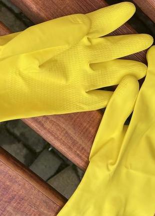 Резинові рукавиці господарчі1 фото
