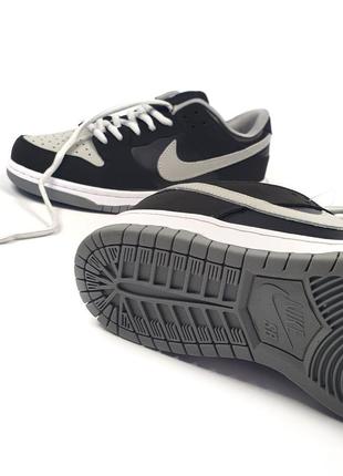 •nike sb dunk low •grey black•7 фото