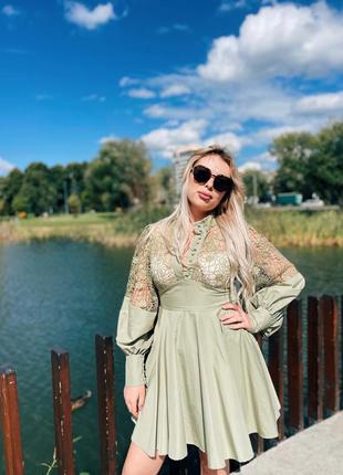 Плаття хакі зелене