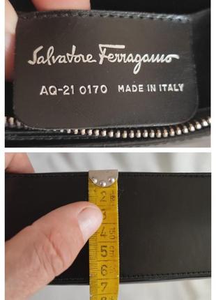 Женская кожаная сумка багет "salvatore ferragamo" оригинал!9 фото