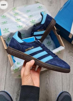 Мужские кроссовки adidas spezial handball blue