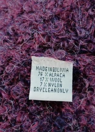 Уникальный теплый кардиган кофта от forever amano ручная работа боливия альпака шерсть р.s / m3 фото
