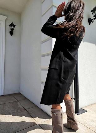 Женское пальто оверсайз в стиле zara3 фото