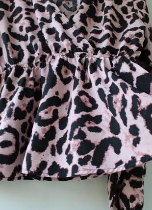 Стильная леопардовая блуза8 фото