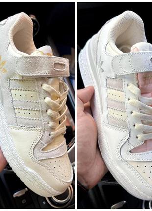 Женские замшевые кроссовки adidas forum low