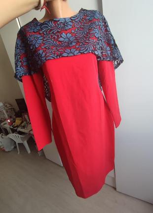 Сукня новое платье красное червона р 48 504 фото
