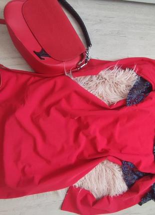 Сукня новое платье красное червона р 48 503 фото