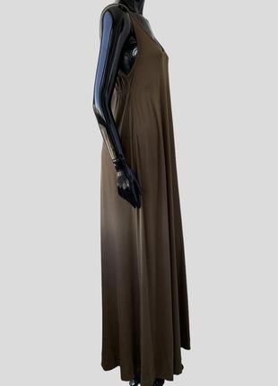 Дизайнерське трикотажне шовкове довге плаття сарафан by malene birger brunello cucinelli шовк віскоза3 фото