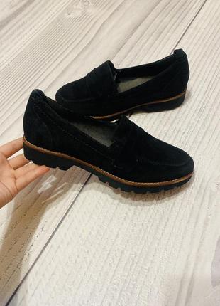 Лофери туфлі замшеві jana soft line