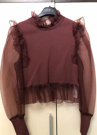 Неимоверно шикарная дорогая кофточка блуза zara