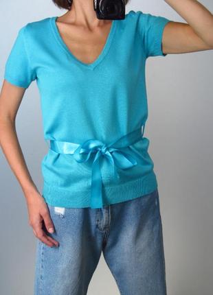 Голубая яркая кофта oodji