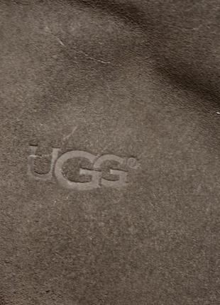 Отличные темно-серые цигейковые сапожки на деревянном каблуке ugg australia сша 37 р.2 фото