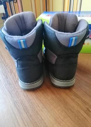 Зимние кожаные нубуковые ботинки bebetom 22 размер (14 см) в очень красивом состоянии3 фото