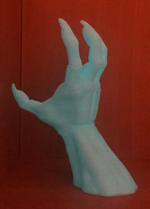 Фосфорисцентная (бирюзовое свечение) «рука демона с когтями» с возможностью крепления на стену (12010030299)