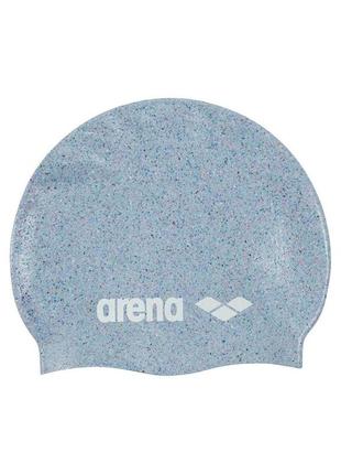 Шапка для плавания arena silicone cap серый, мульти уни osfm 006359-901