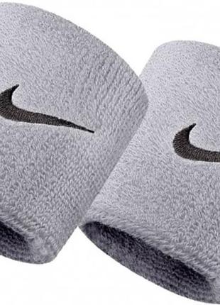 Напульсник nike swoosh wristbands 2 pk серый уни osfm n.nn.04.051.os