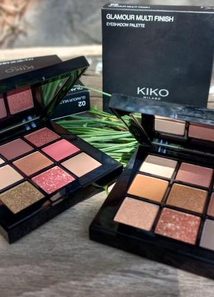 Тіні 9 в 1 від кіко в теплих відтінках